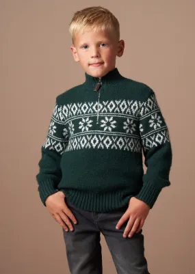 Conrin Green Fairisle Jumper