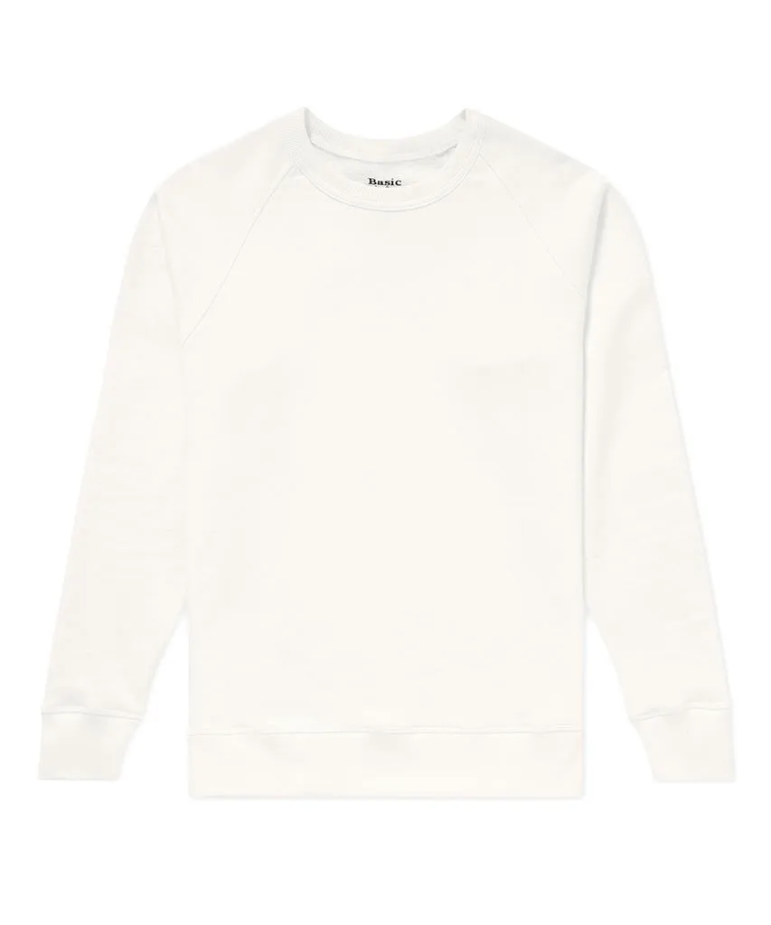 Crew Neck Sweater - White