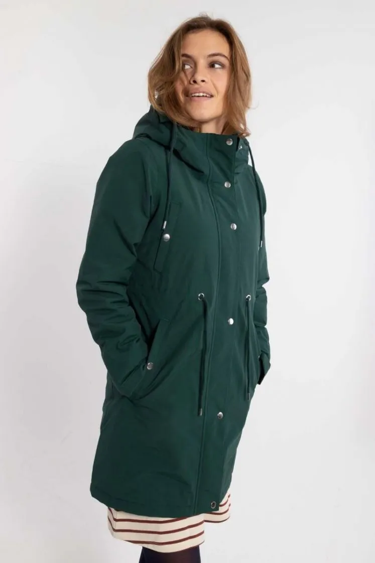 Danefae Nora winter parka deep forest