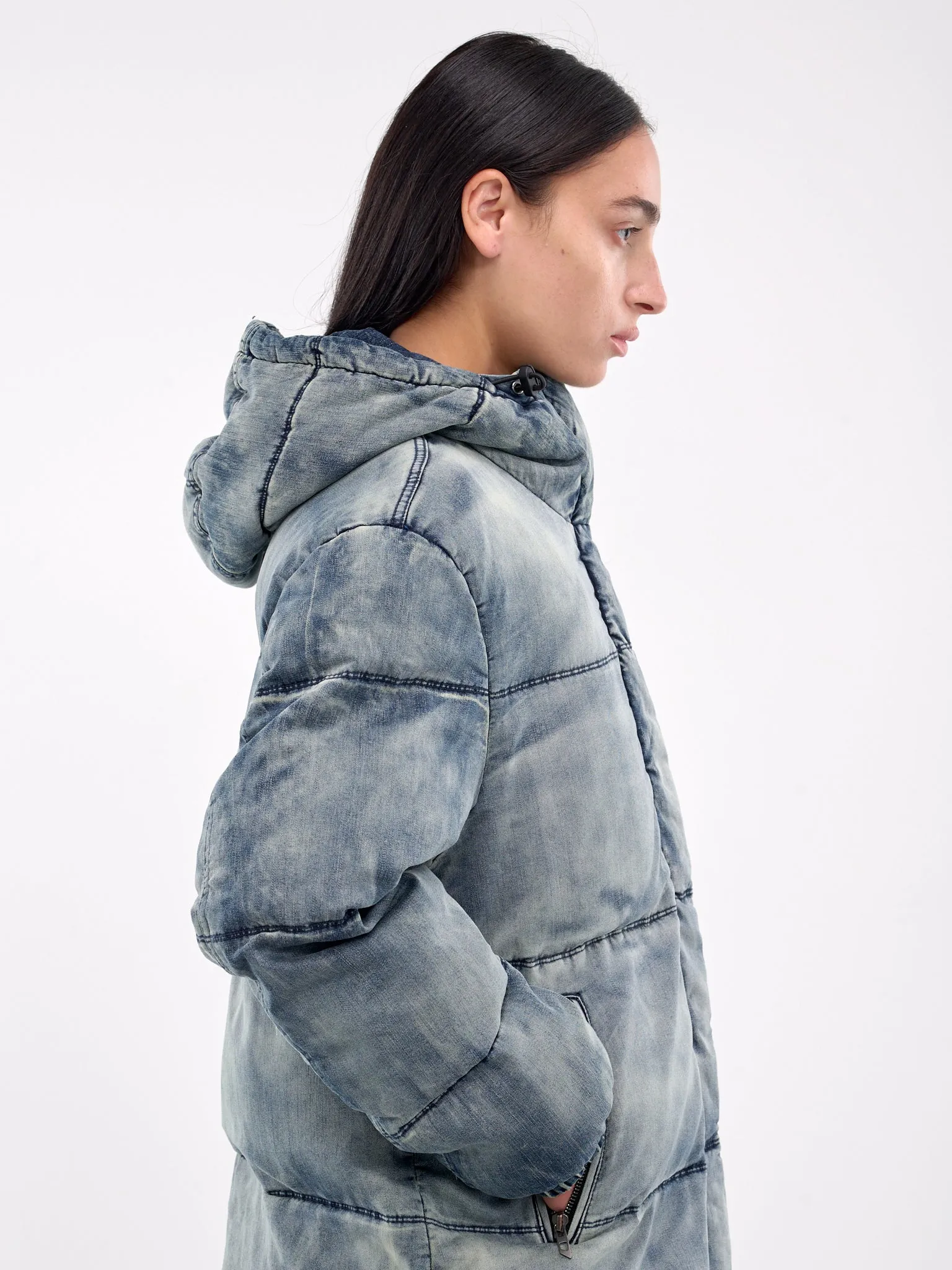 Denim Puffer Coat (A15347-0SKAI-DENIM)