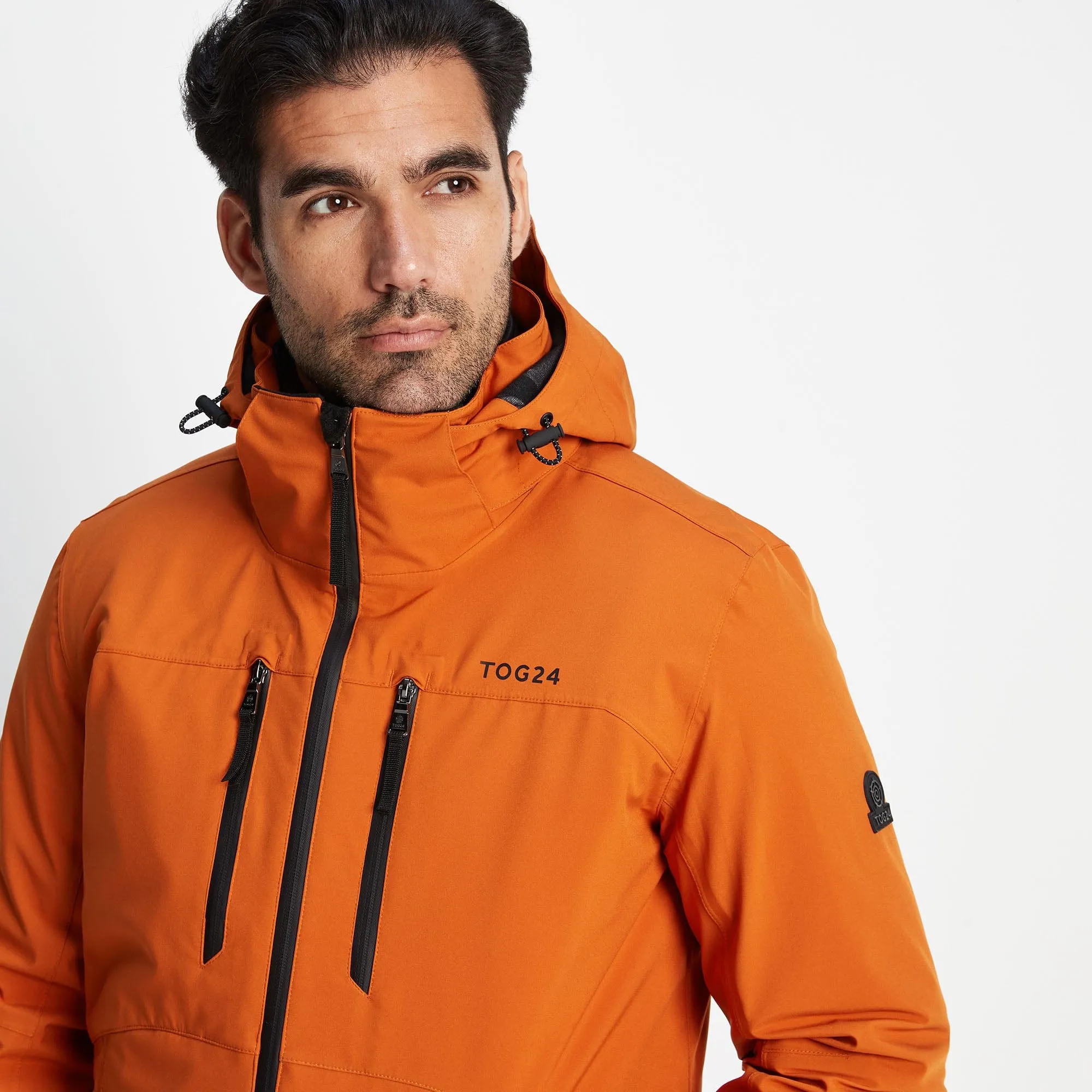 Denton Mens 3-in-1 Waterproof Jacket - Dark Orange