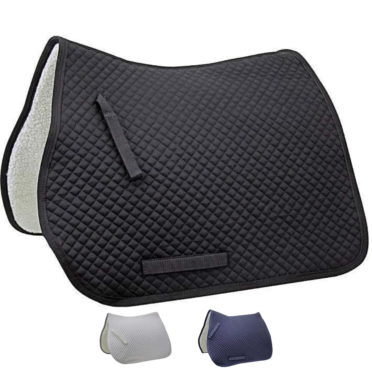 Derby Originals Dressage Diamond Quilted Saddle Pad With Full Fleece Lining