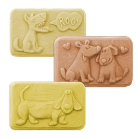 Dog Shapes - 3 Fun Designs - Soap Mold