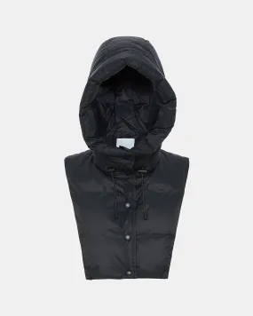 Doudoune plastron à capuche en tissu technique imperméable