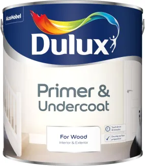 Dulux Primer & Undercoat Paint For Wood - 2.5L