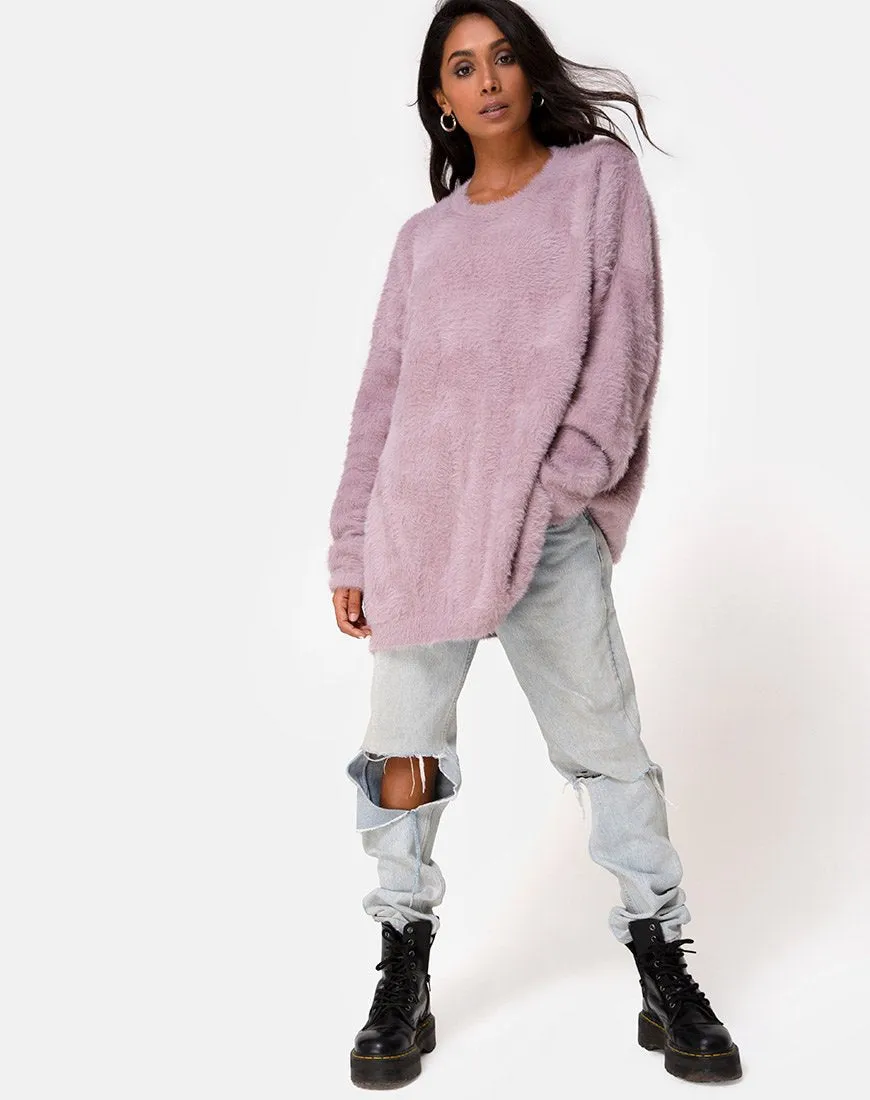 Edgen Jumper in Knit Mauve