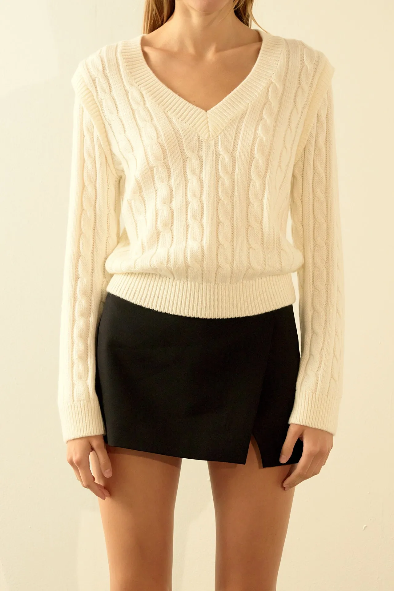 Endless Rose - Cable Knit Sweater