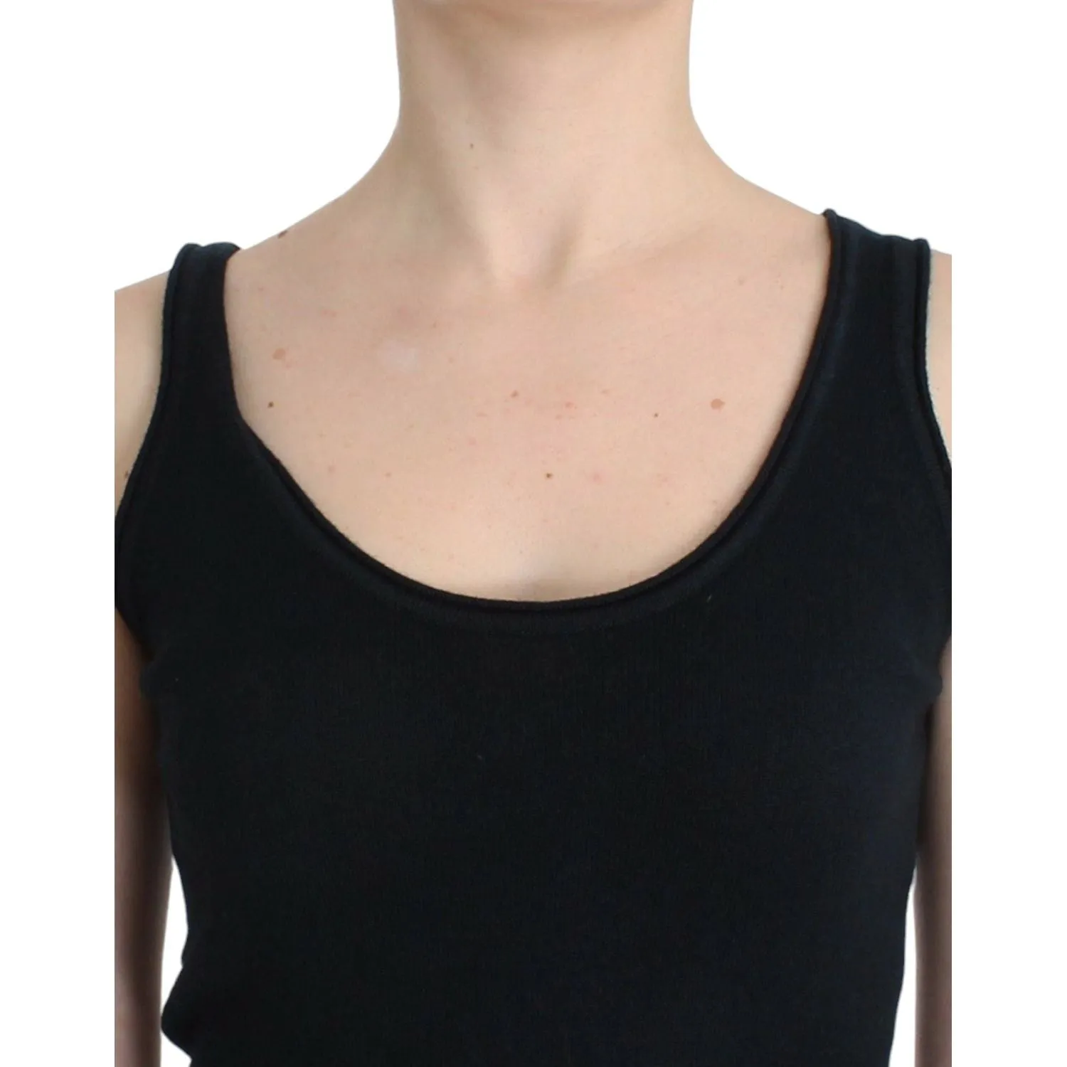 Ermanno Scervino Elegant Black Cashmere Knit Top