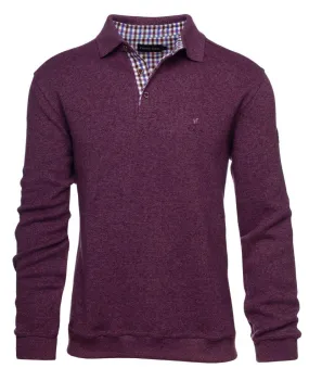 Ethnic Blue Polo Sweater Soft Touch | Eggplant