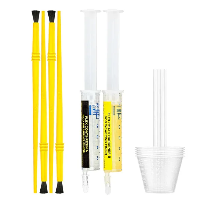 Flex Coat Rod Wrapping Finish Loaded Syringe Kit - High Build 24cc