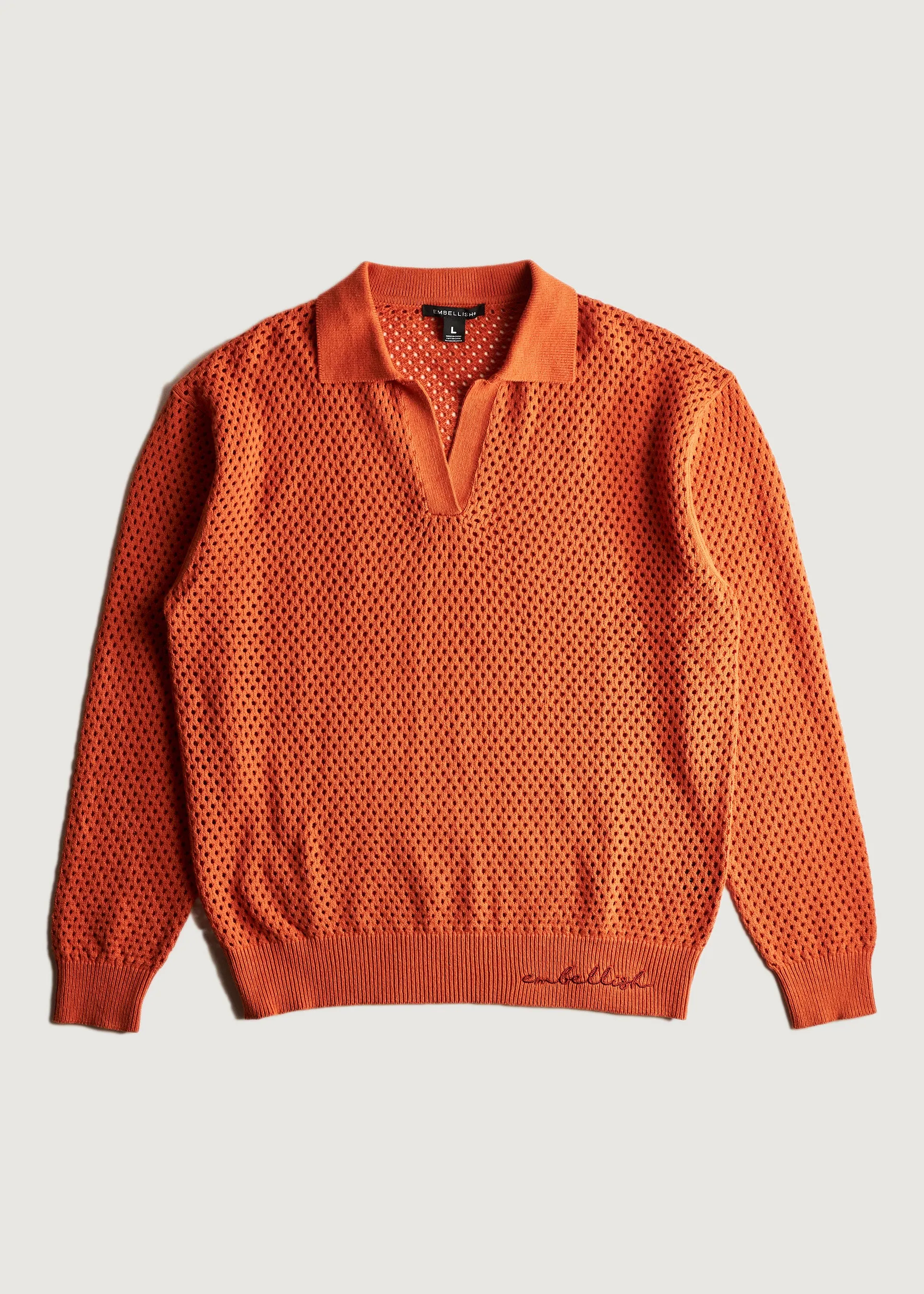 Francis Knit Polo (Burnt Orange)