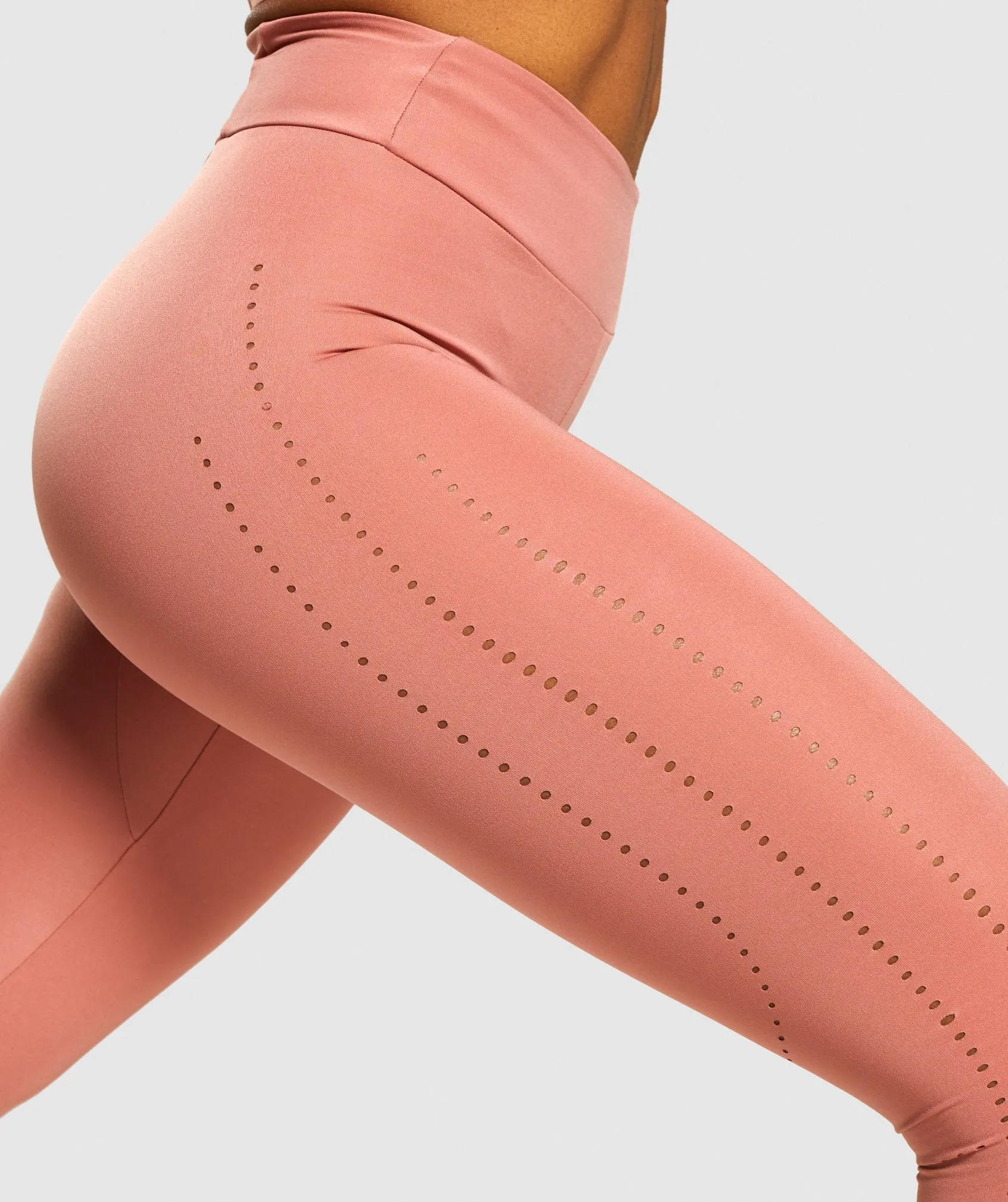 Gymshark Laser Cut Tights - Blush