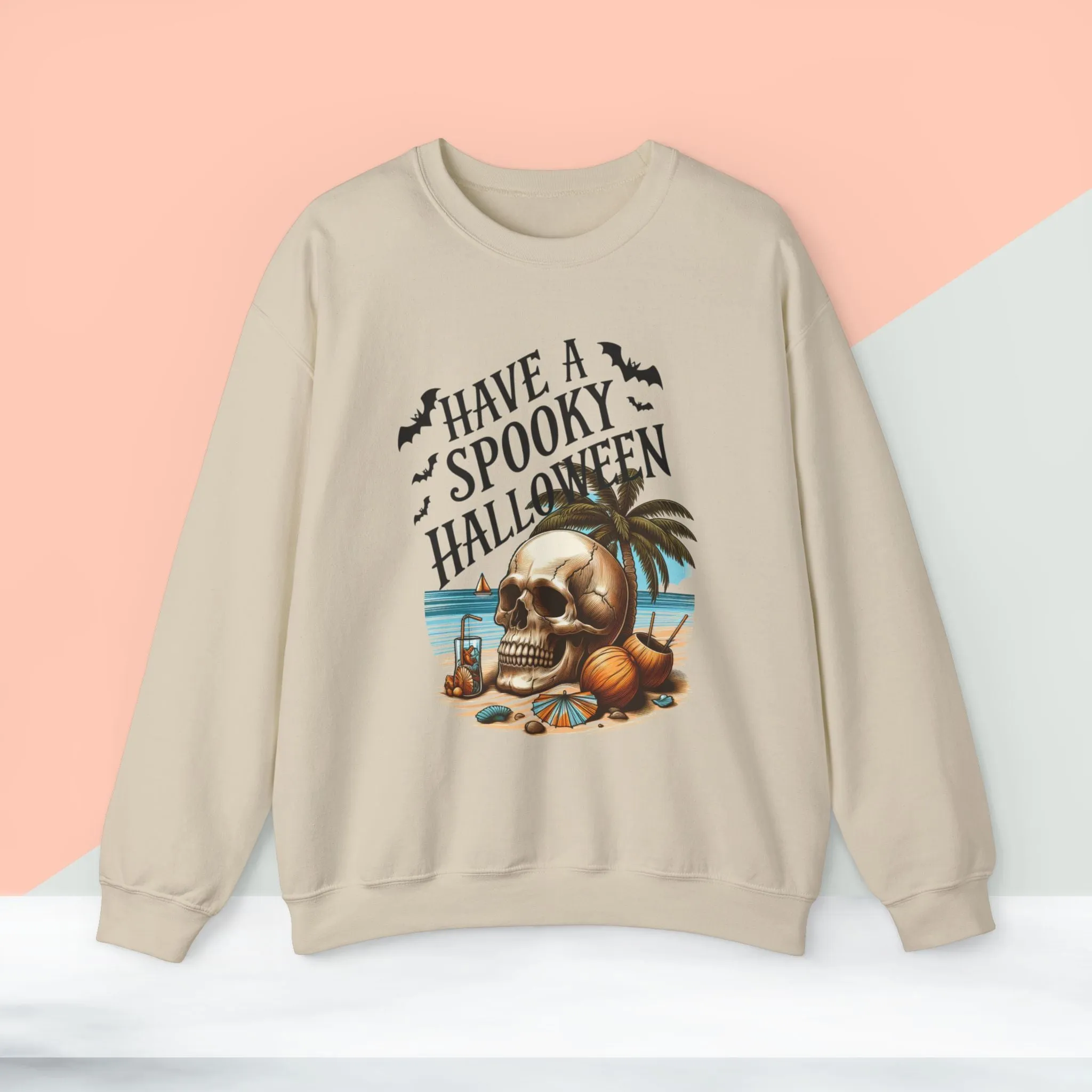 Have A Spooky  Halloween Sweatshirt, Happy Halloween Sweatshirt - Unisex Heavy Blend Crewneck, Halloween Sweatshirt, Cute Spooky Ghost sweatshirt.