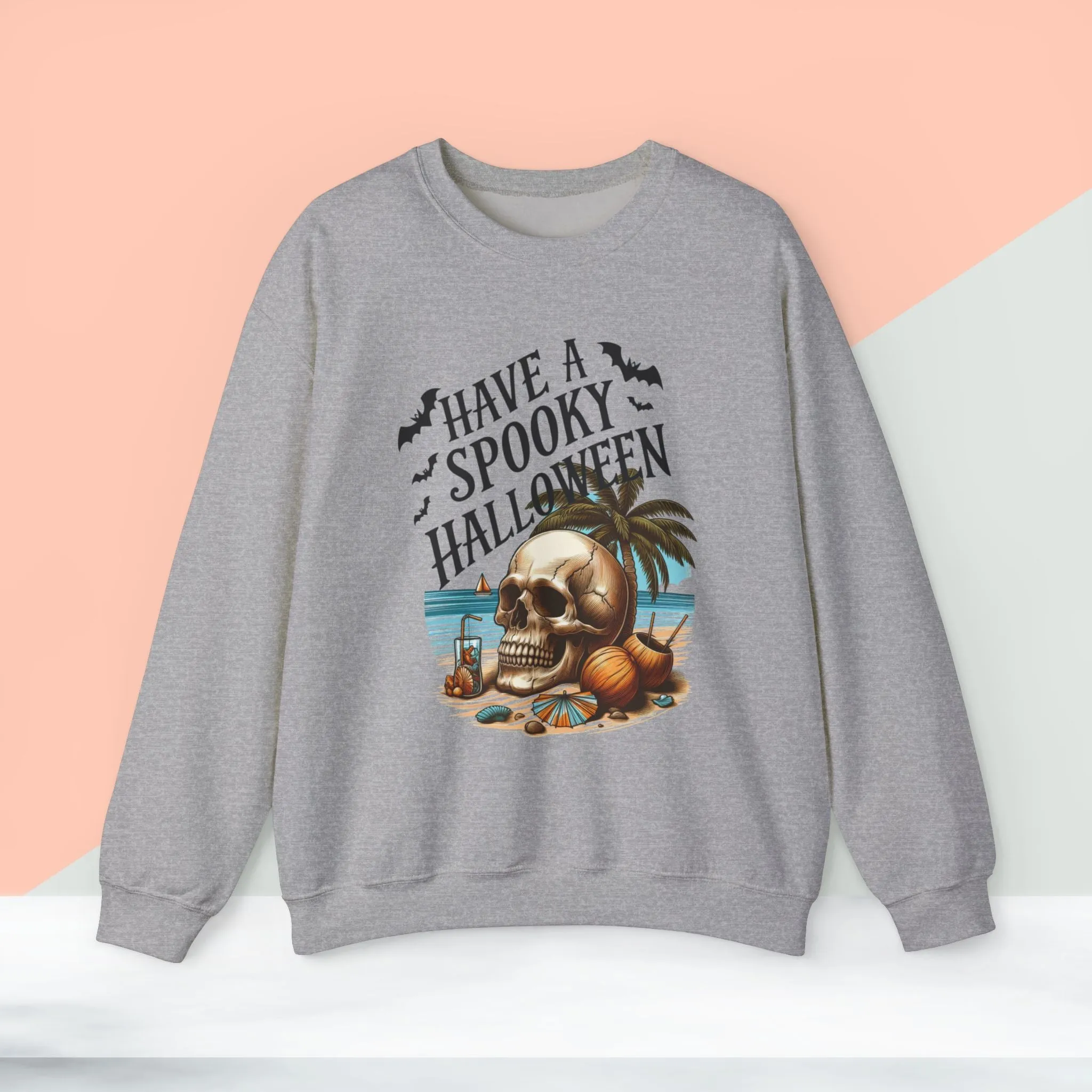 Have A Spooky  Halloween Sweatshirt, Happy Halloween Sweatshirt - Unisex Heavy Blend Crewneck, Halloween Sweatshirt, Cute Spooky Ghost sweatshirt.