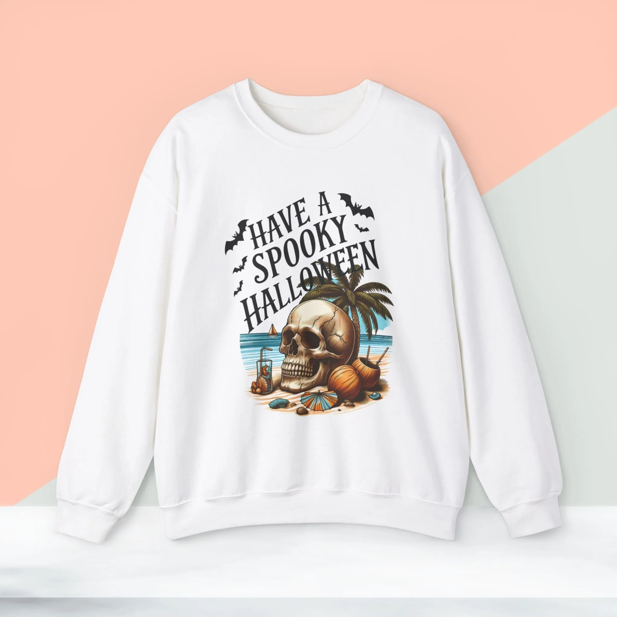 Have A Spooky  Halloween Sweatshirt, Happy Halloween Sweatshirt - Unisex Heavy Blend Crewneck, Halloween Sweatshirt, Cute Spooky Ghost sweatshirt.