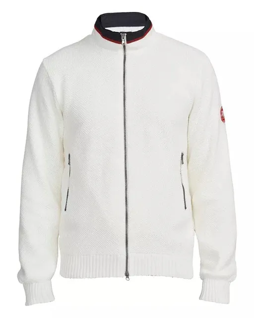 Holebrook Mens Axel Full zip Off white