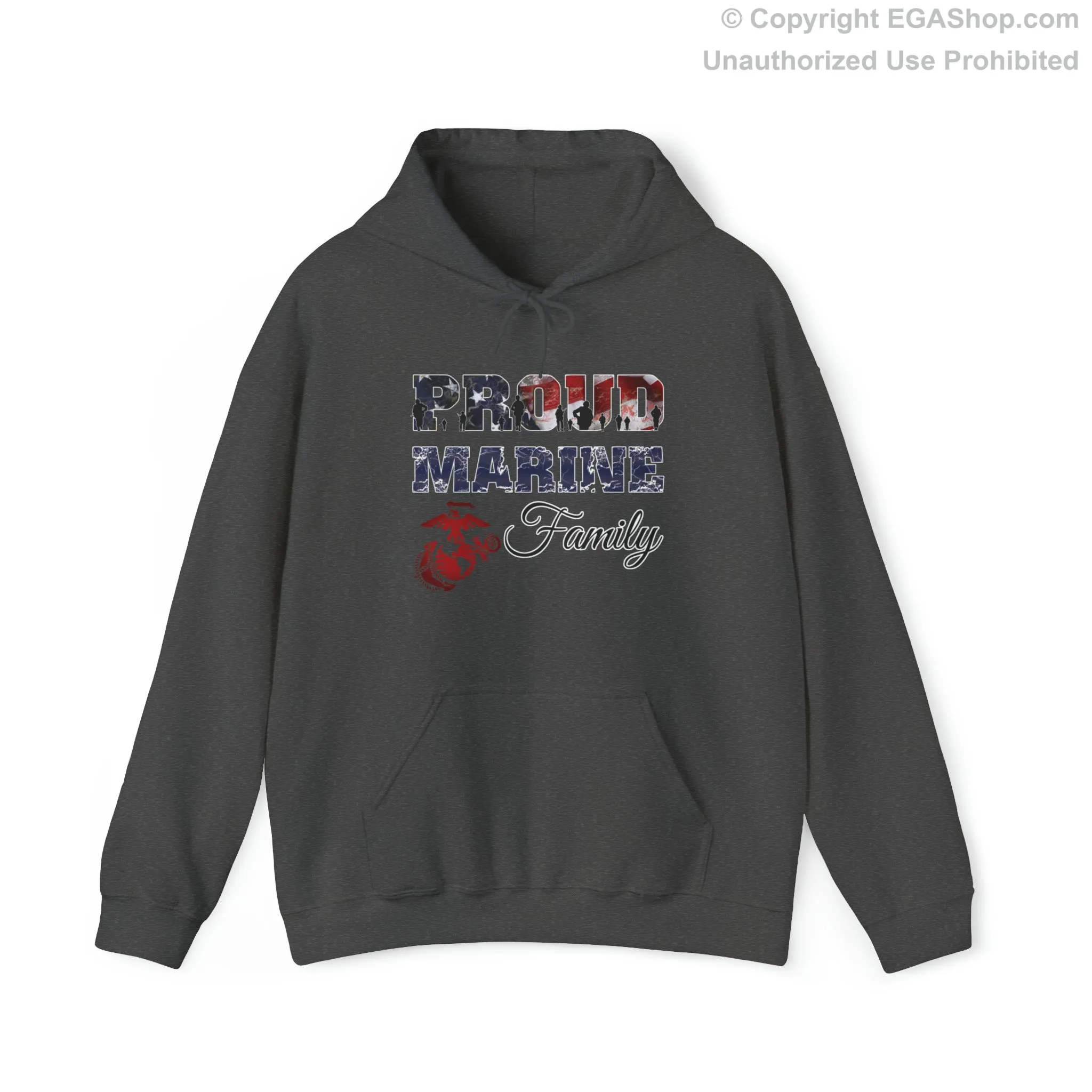 Hoodie Proud Marine Family (Your Choice of Colors)