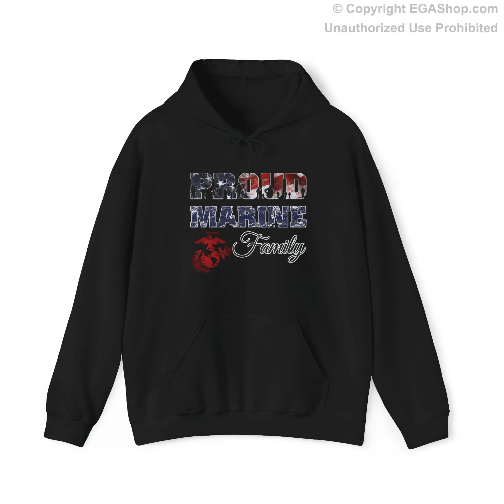 Hoodie Proud Marine Family (Your Choice of Colors)