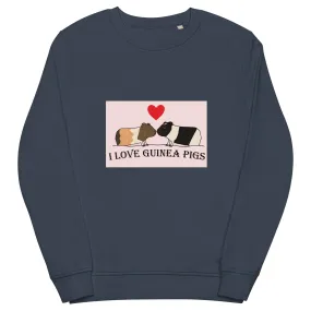 I Love Guinea Pigs Women's Organic Cotton Sweatshirt