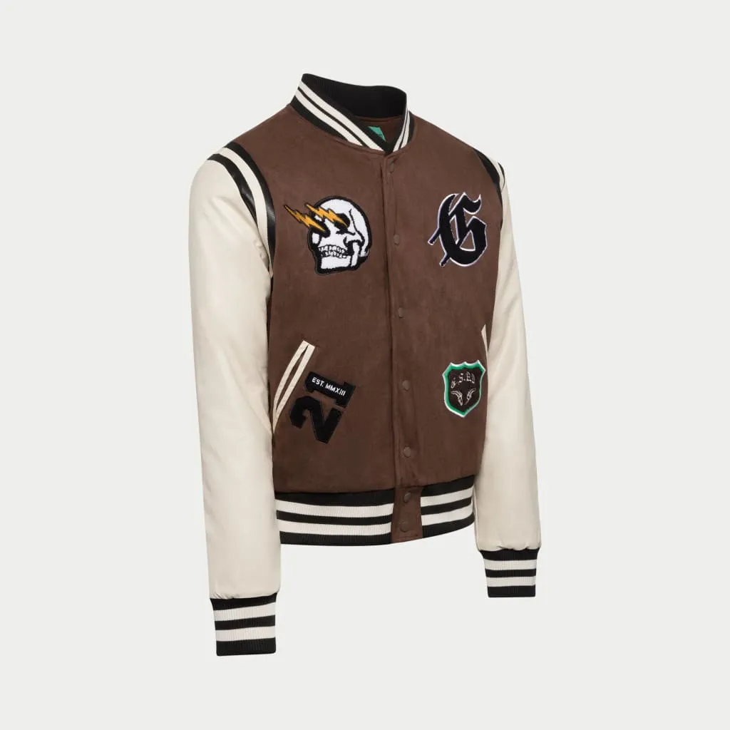 I.G.W.T Varsity Jacket (Brown/Cream)