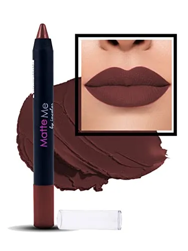 INCOLOR Matte Me Crayon Lipstick, Long Lasting, Waterproof and Smooth Texture Pencil Lipstick For Girl & Women, 2.3g 19 Masion