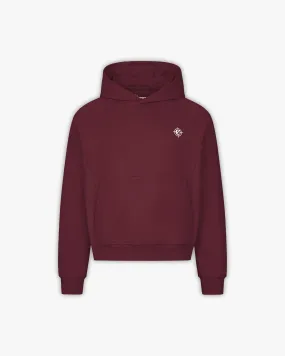 INSIDE OUT HOODIE WINE RED