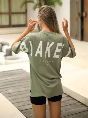 Isabel Oversized T-Shirt - Olive