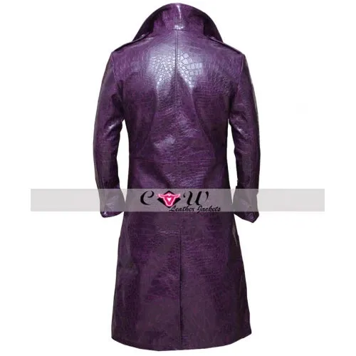 Jared Leto Joker Faux Leather Coat