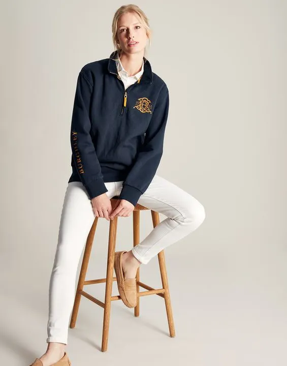 Joules Burghley 1/4 Zip Quilted Sweatshirt