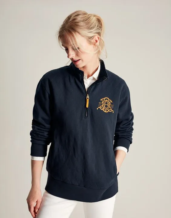 Joules Burghley 1/4 Zip Quilted Sweatshirt