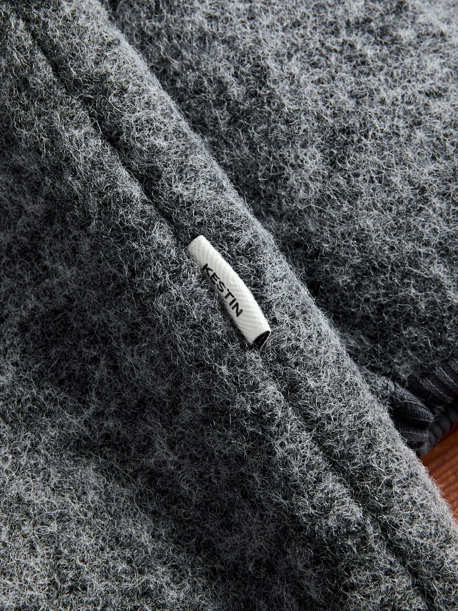 Junction Sweat Jumper in Grey Wool