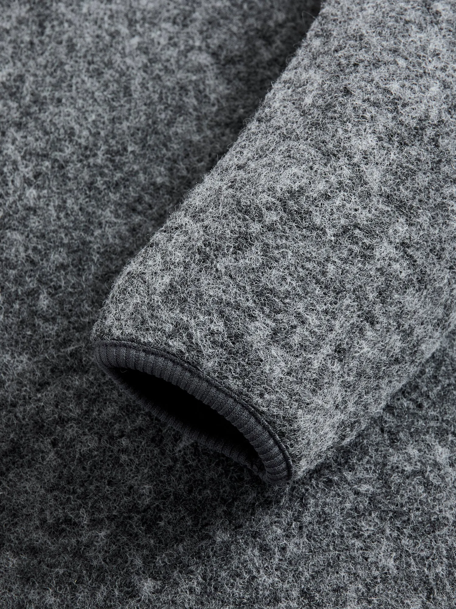 Junction Sweat Jumper in Grey Wool