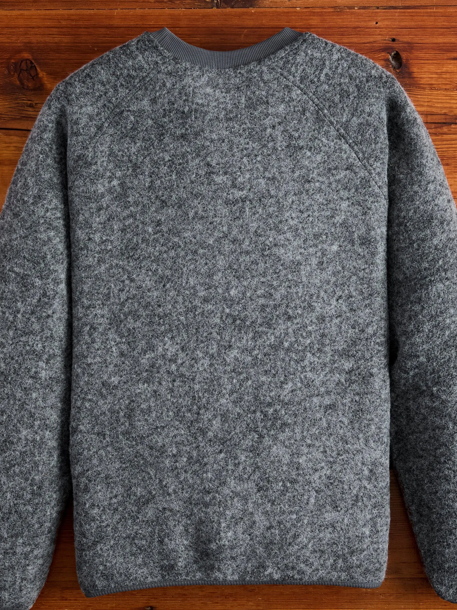 Junction Sweat Jumper in Grey Wool