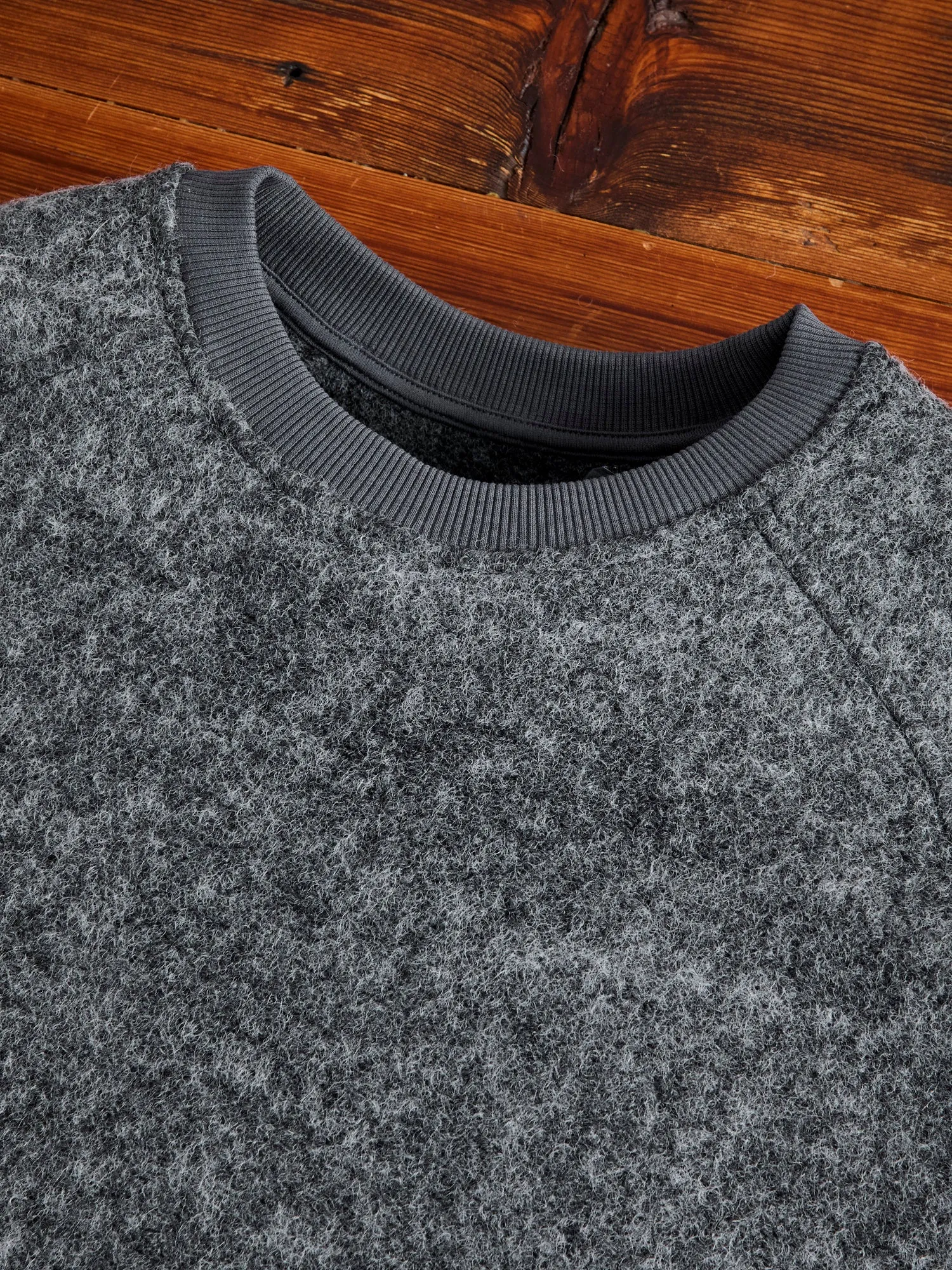 Junction Sweat Jumper in Grey Wool