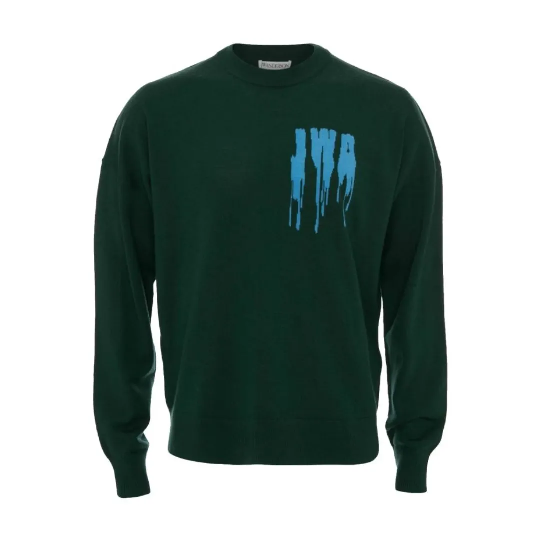 JW Anderson JWA Slime Logo Crewneck Jumper