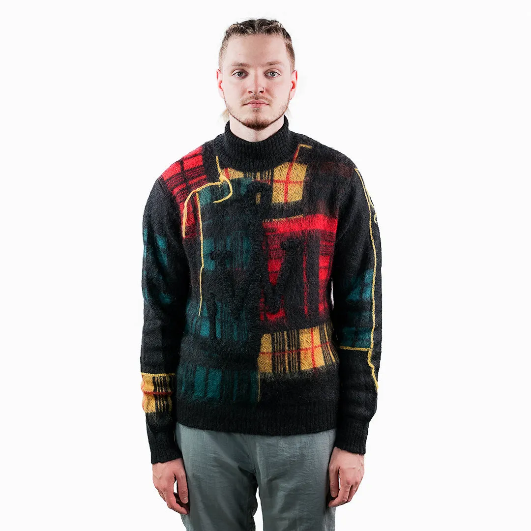 JW ANDERSON Patchwork Turtleneck - Black/Multi