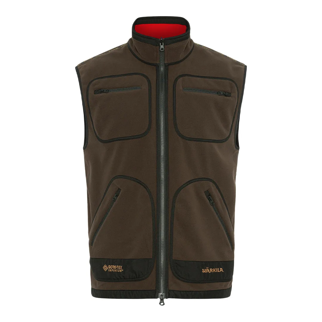 Kamko Fleece Waistcoat - Brown/Red by Harkila