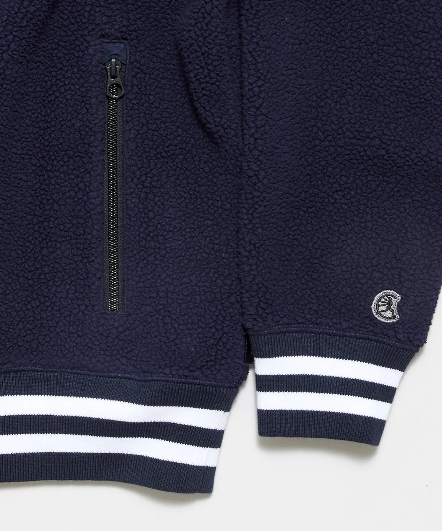 Lightweight Polartec Half Zip in Navy