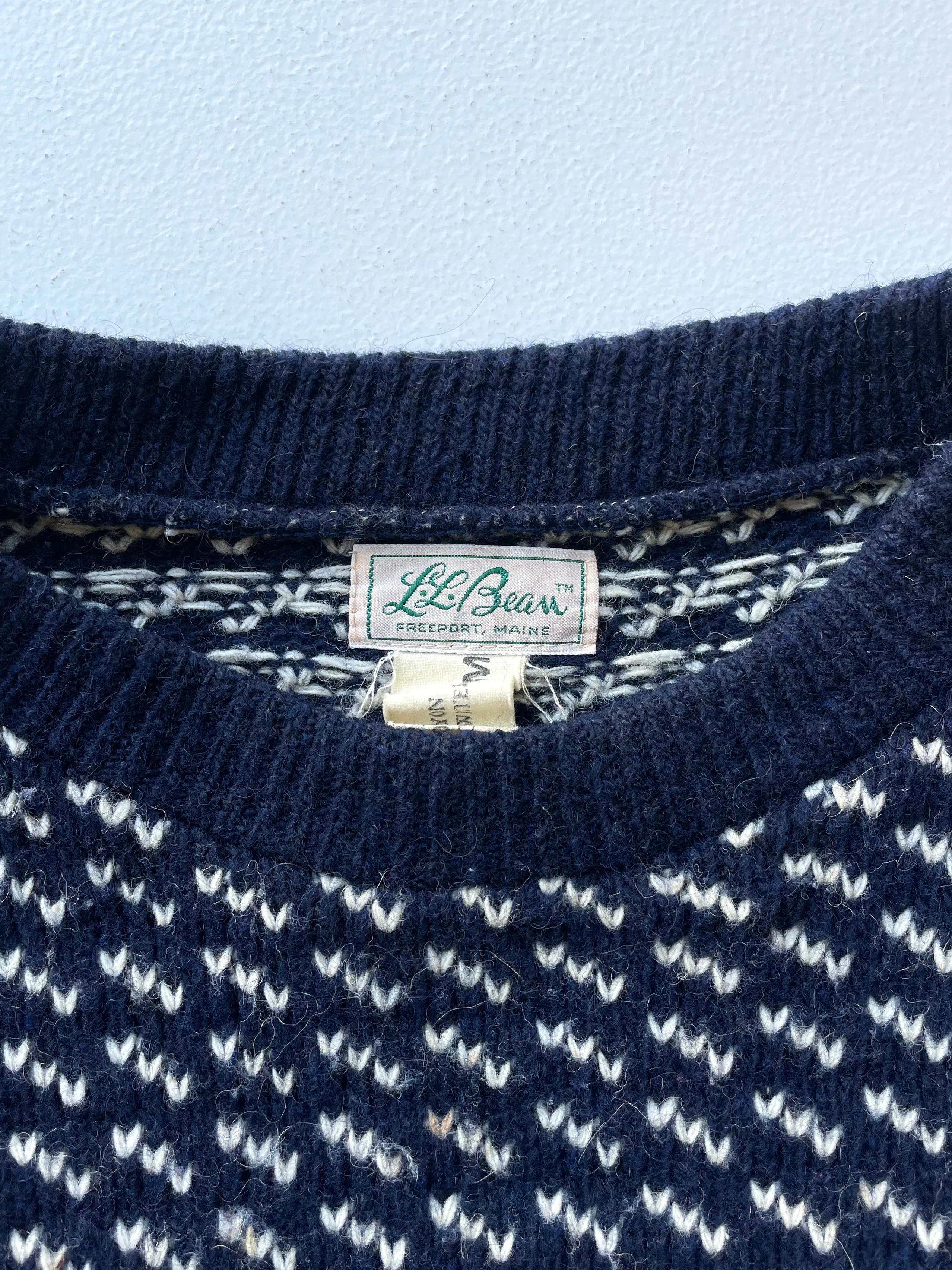 L.L. Bean Birdseye Sweater | 1960s