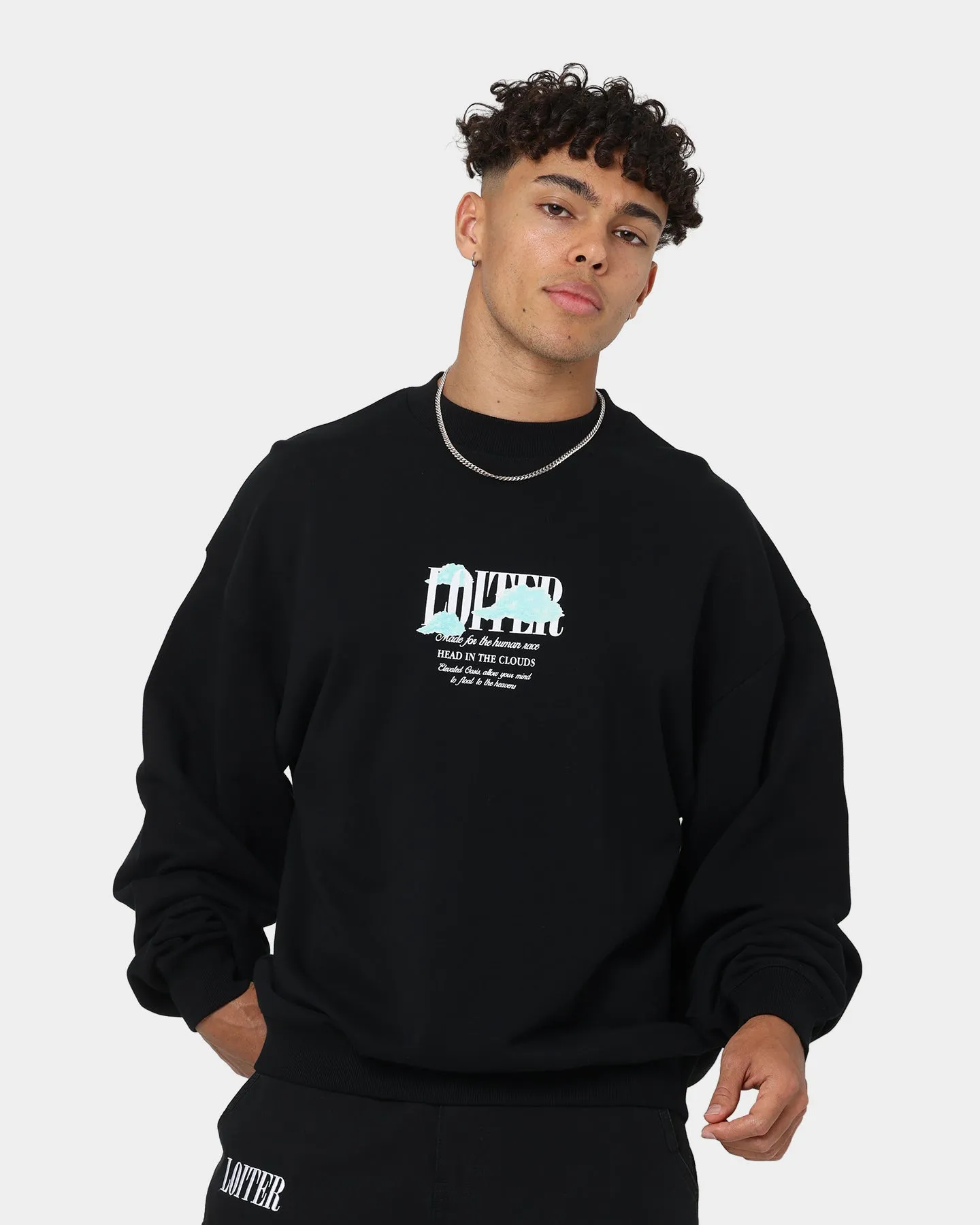 Loiter Cloudland Crewneck Black