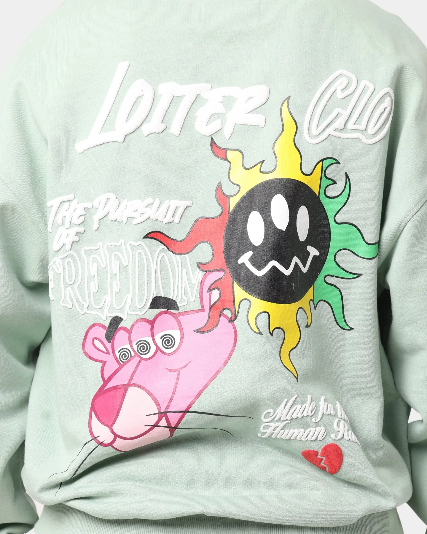 Loiter Freedom Multi Logo Crewneck Pistachio