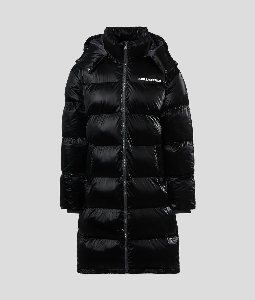 LONGLINE QUILTED PUFFER COAT