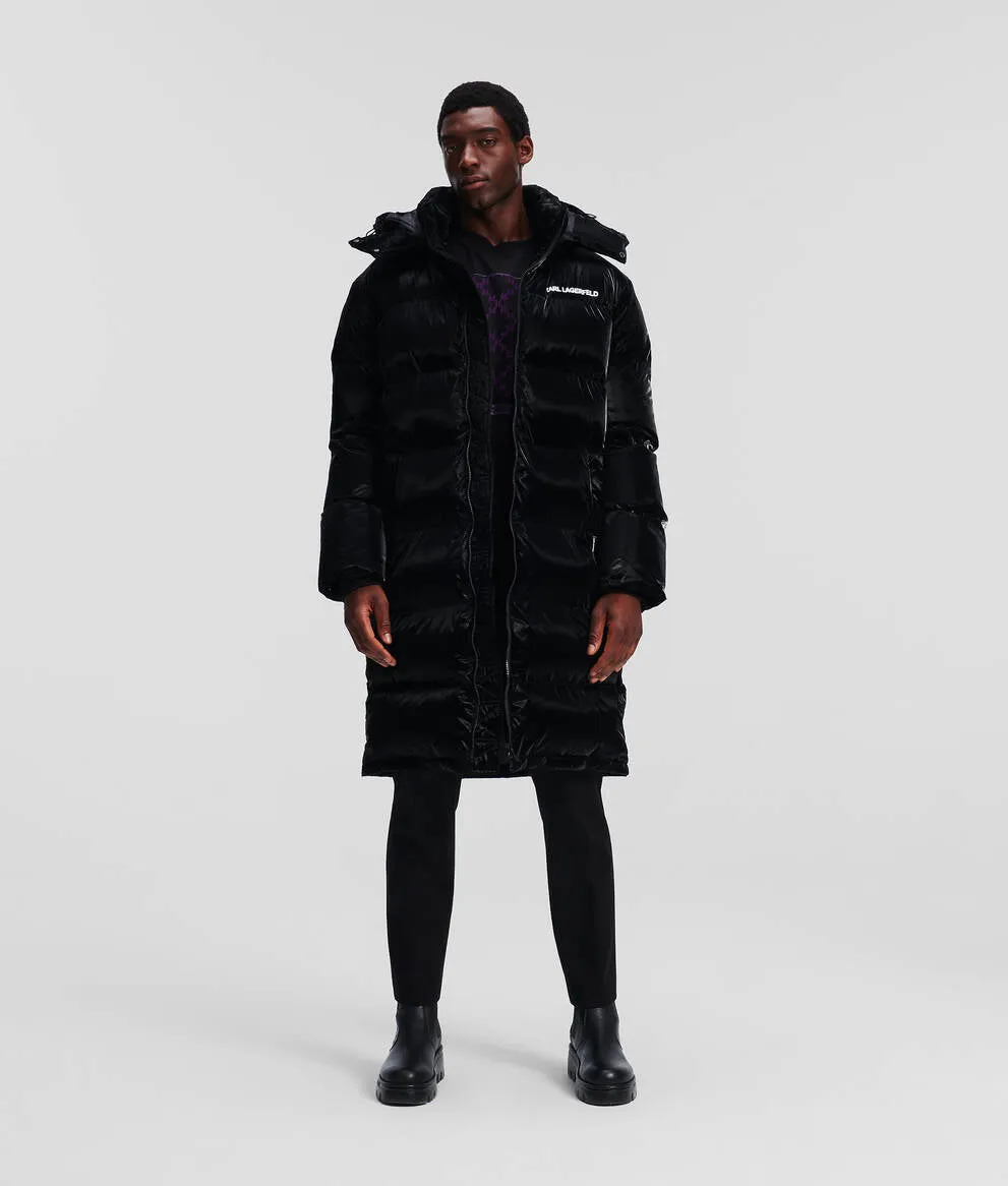 LONGLINE QUILTED PUFFER COAT