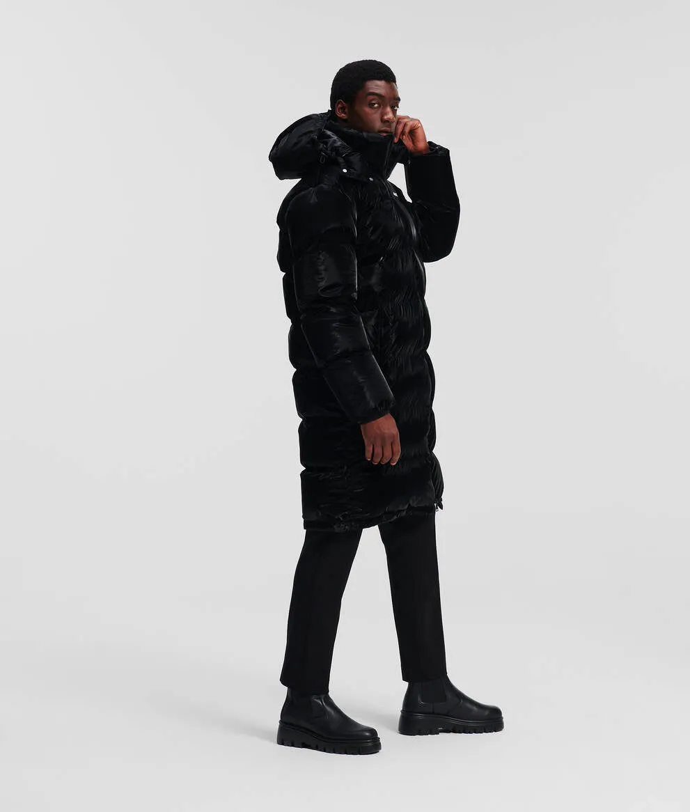 LONGLINE QUILTED PUFFER COAT