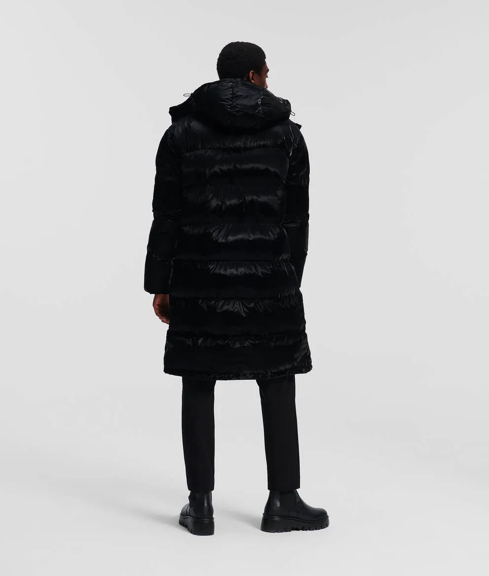 LONGLINE QUILTED PUFFER COAT