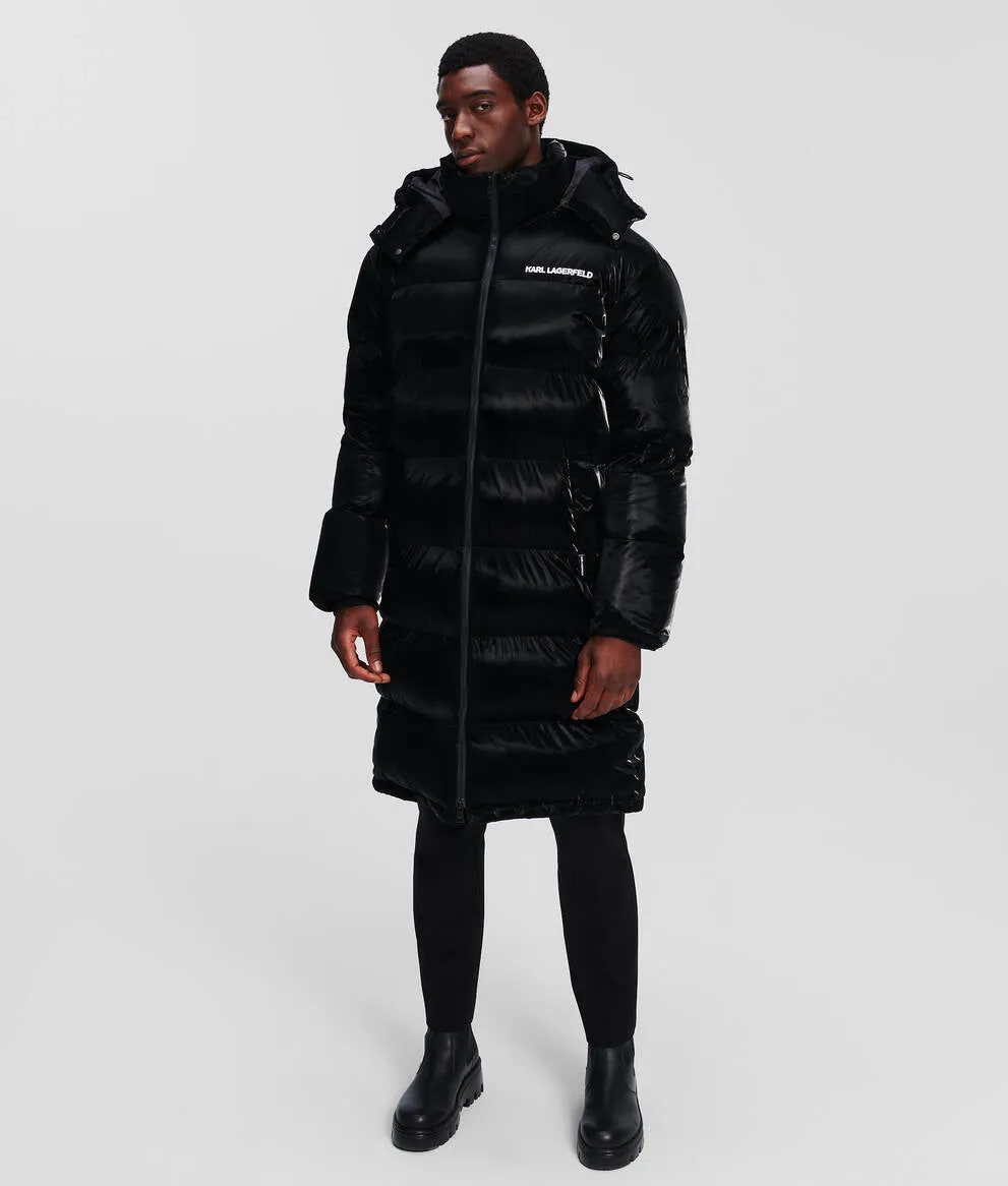 LONGLINE QUILTED PUFFER COAT