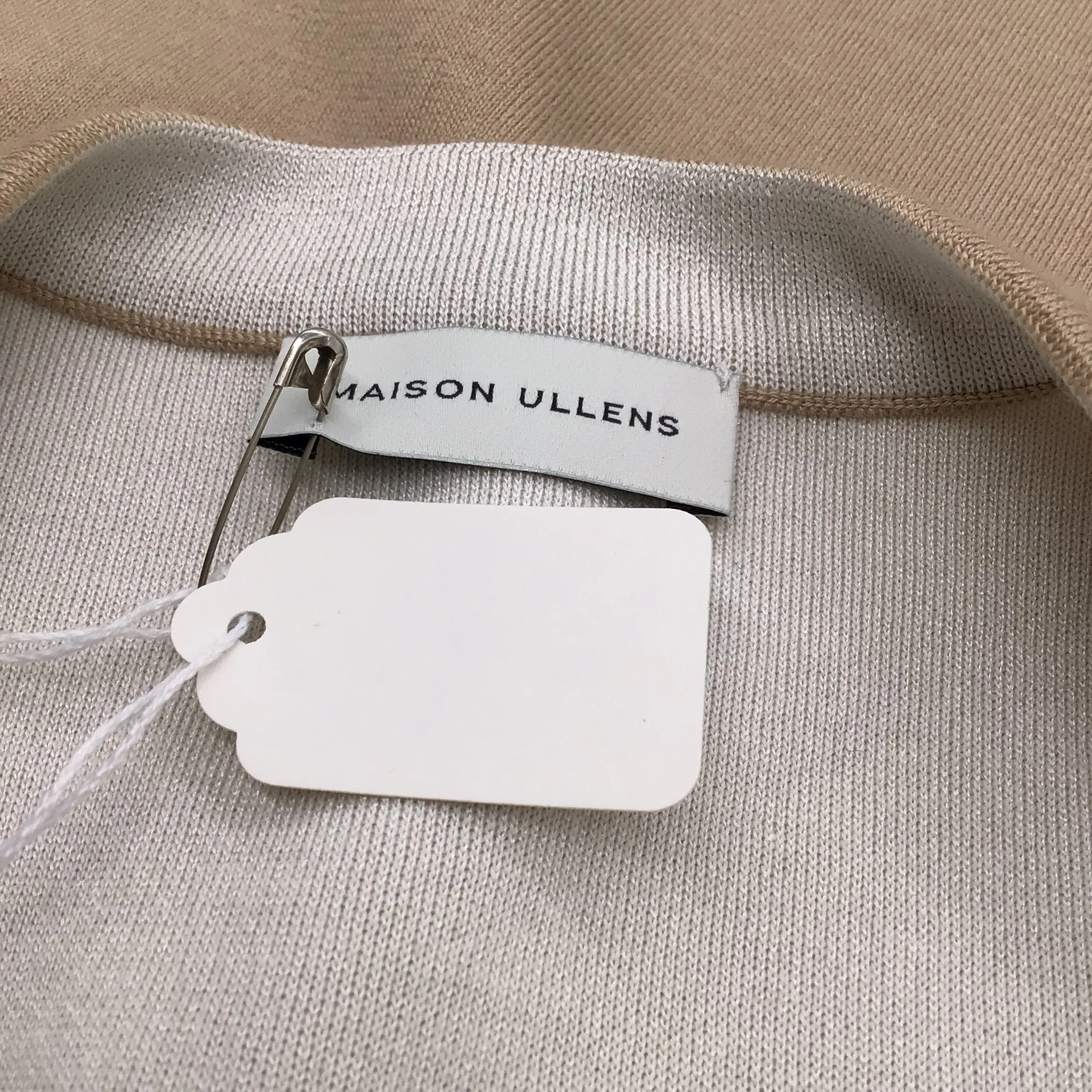 Maison Ullens Tan Sleeveless Cashmere and Silk Knit Kyros Top