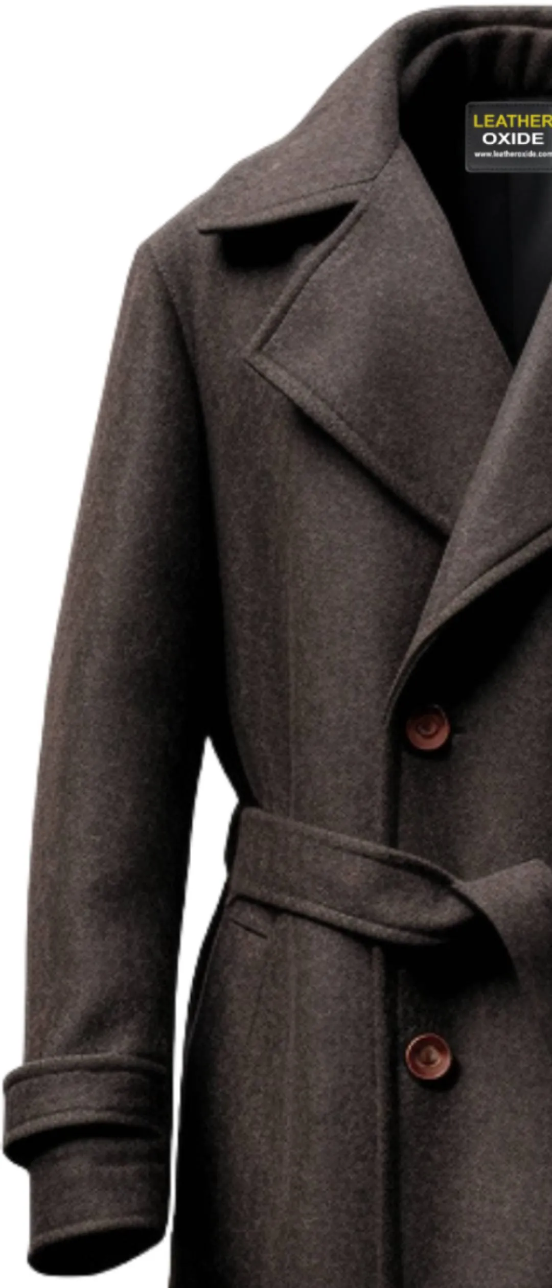 Men Wool Long Coat - Wool coat