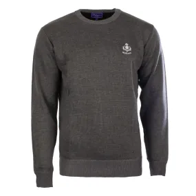 Men's Ballantrae Scotland Thistle Jumper  Charcoal Marl