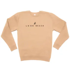 Men's Embroidered Sandstone Crew Neck Sweater